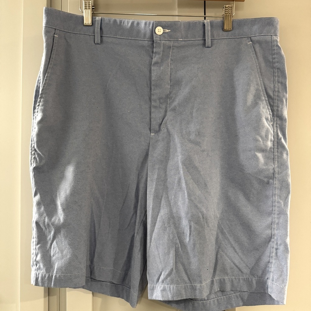 FootJoy Men’s Golf Shorts Nylon Oxford Blue size 38 with 9.5” inseam preppy